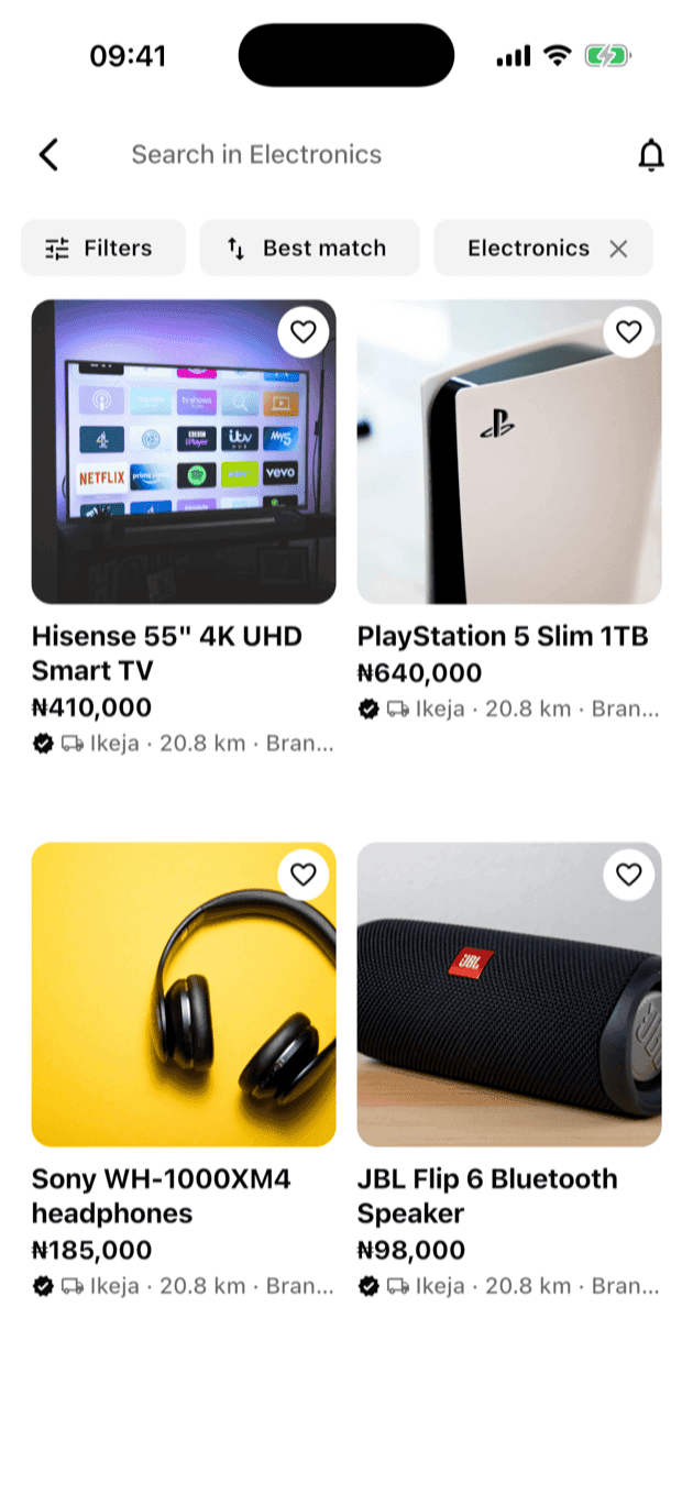 Items for sale on Buy