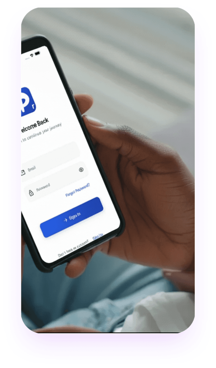 PairRide app login screen
